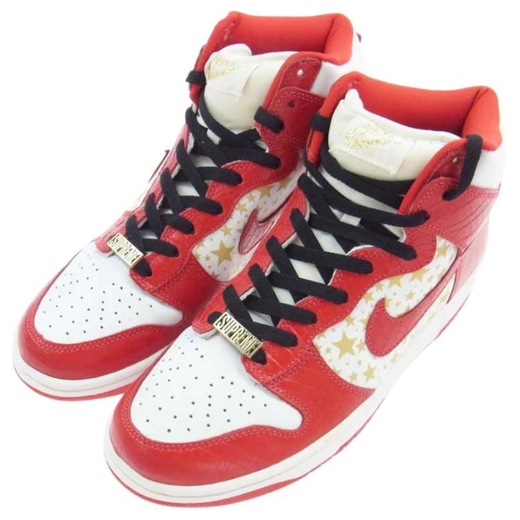 Мужские кроссовки Supreme x Nike Dunk SB Pro SB (красные) — фото 3