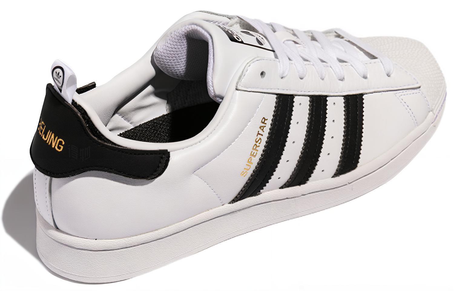 Кроссовки adidas originals SUPERSTAR (черный / белый / золотой) — Чёрный / белый / золотой — фото 3
