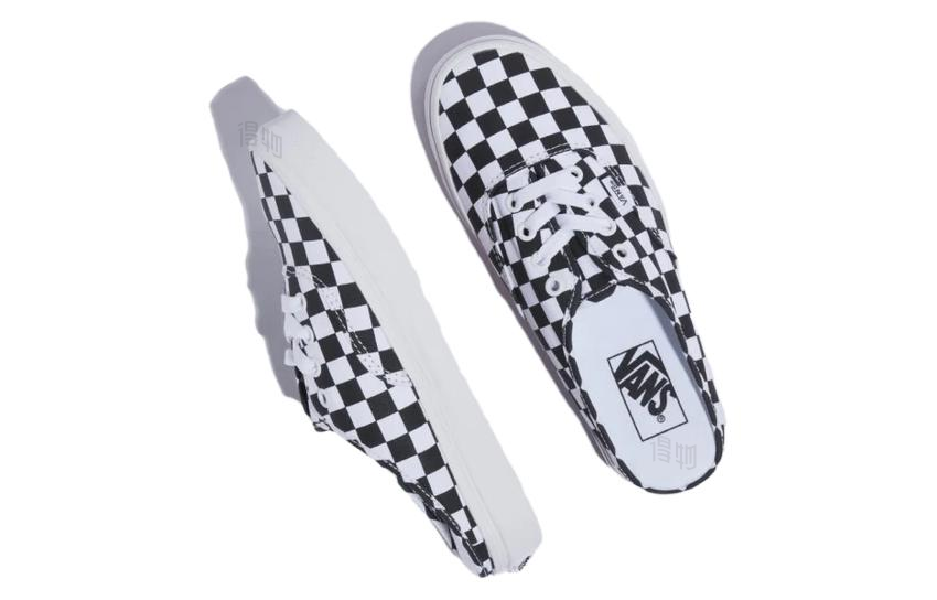Кеды Vans Authentic Checkerboard (черно-белые) — 黑白棋盘格 — фото 4