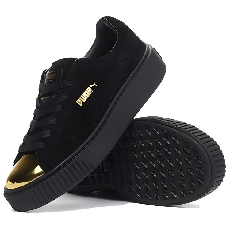 Женские кеды PUMA Suede Gold (золотые) — фото 5