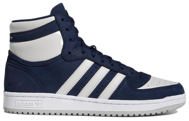 Мужские высокие кеды adidas Originals Top Ten RB (темно-синие с белым) — Тёмно-синийсиний / белый — фото 2