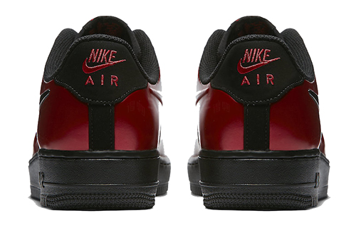 Мужские кеды Nike Air Force 1 Foamposite Pro Cup (красно-черные) — Красный / чёрный — фото 5