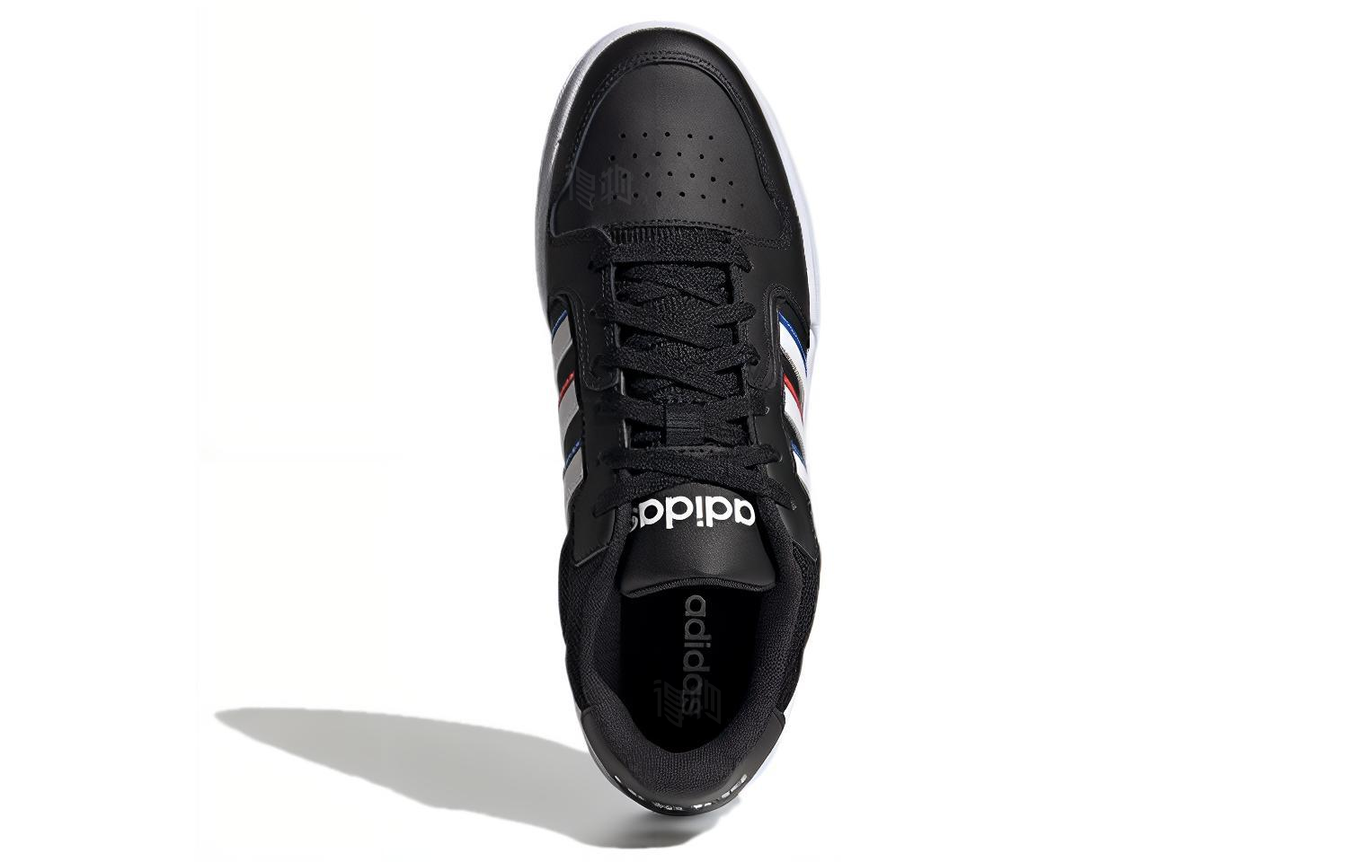 Мужские кеды adidas neo Entrap (черно-белые) — фото 5