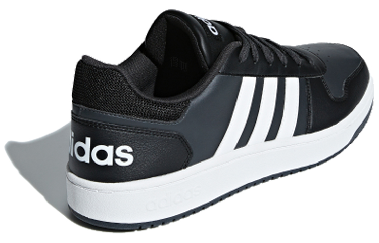 Кеды adidas neo Hoops 2.0 (черно-белые) — фото 4