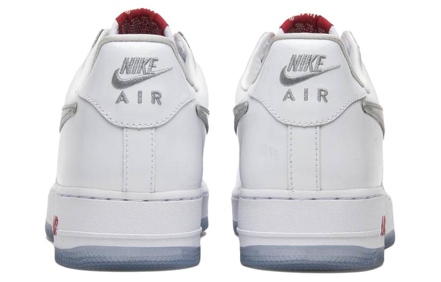 Кроссовки Nike Air Force 1 Retro (бело-красный) — Белый / красный / синий — фото 4