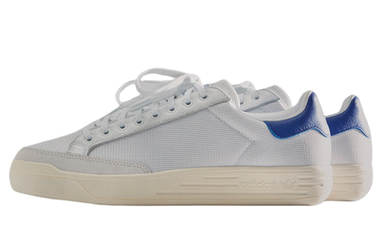 Мужские кеды Kith x adidas Rod Laver (бело-синие) — фото 3