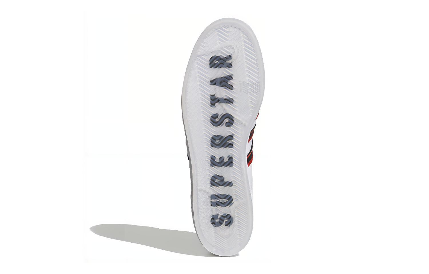 Кеды adidas originals SUPERSTAR (бело-черно-красные) — Белыйчёрныйкрасный — фото 6