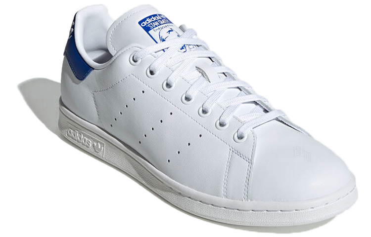 Мужские кеды adidas originals STAN SMITH (бело-синий) — Белый / синий — фото 2