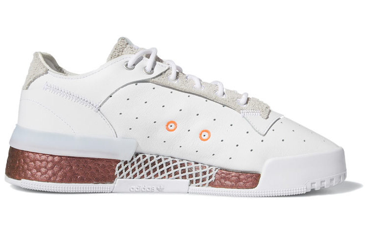 Кеды adidas originals Rivalry Rm Low (бело-серебристо-красные) — фото 2