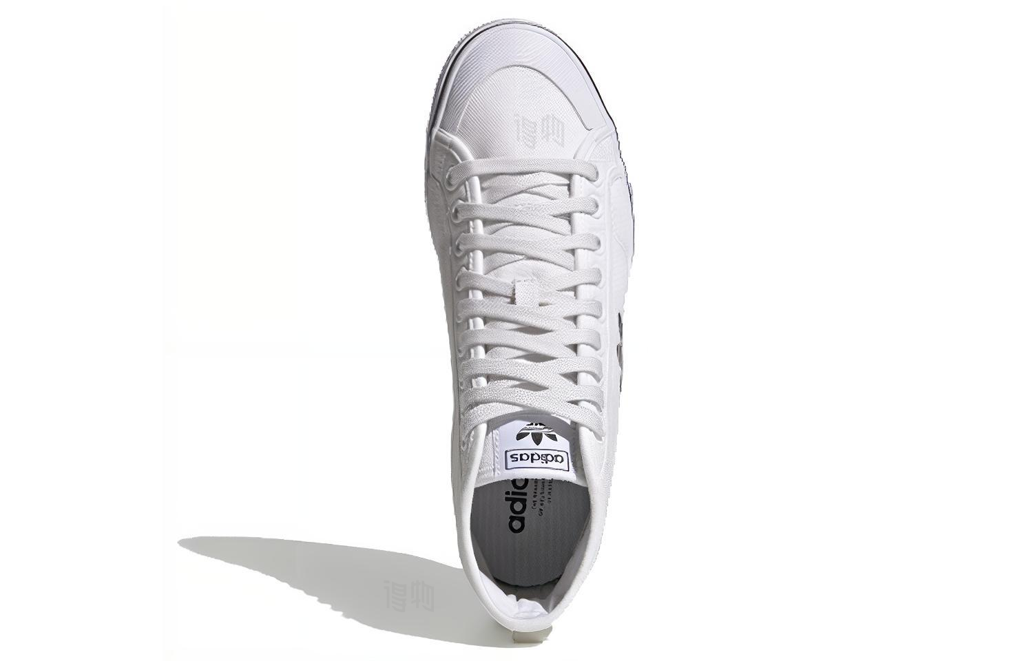 Кеды adidas originals NIZZA Hi (бело-черные) — фото 4