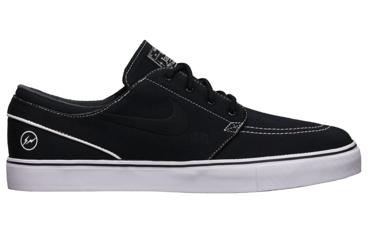 Мужские кеды Nike SB Stefan Janoski Fragment Black (черно-белые) — Чёрный / чёрный / белый — фото 2