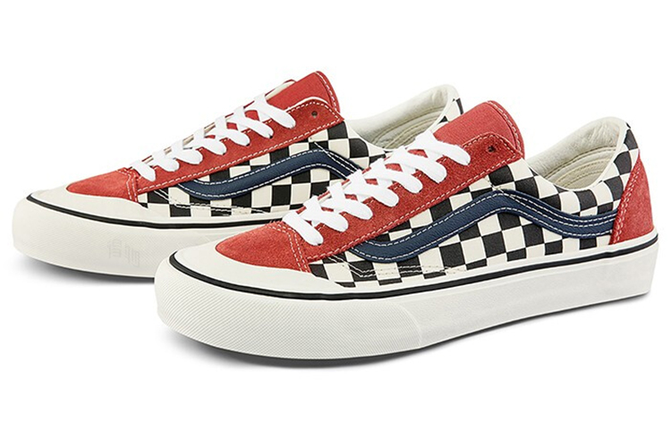 Кеды Vans Style 36 SF (красно-черно-белые) — фото 2
