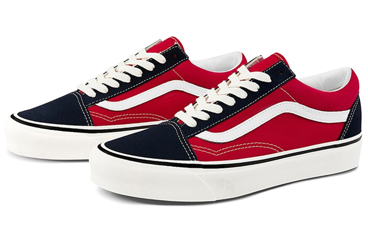 Кеды Vans Old Skool 36 Dx (красно-синие) — фото 3
