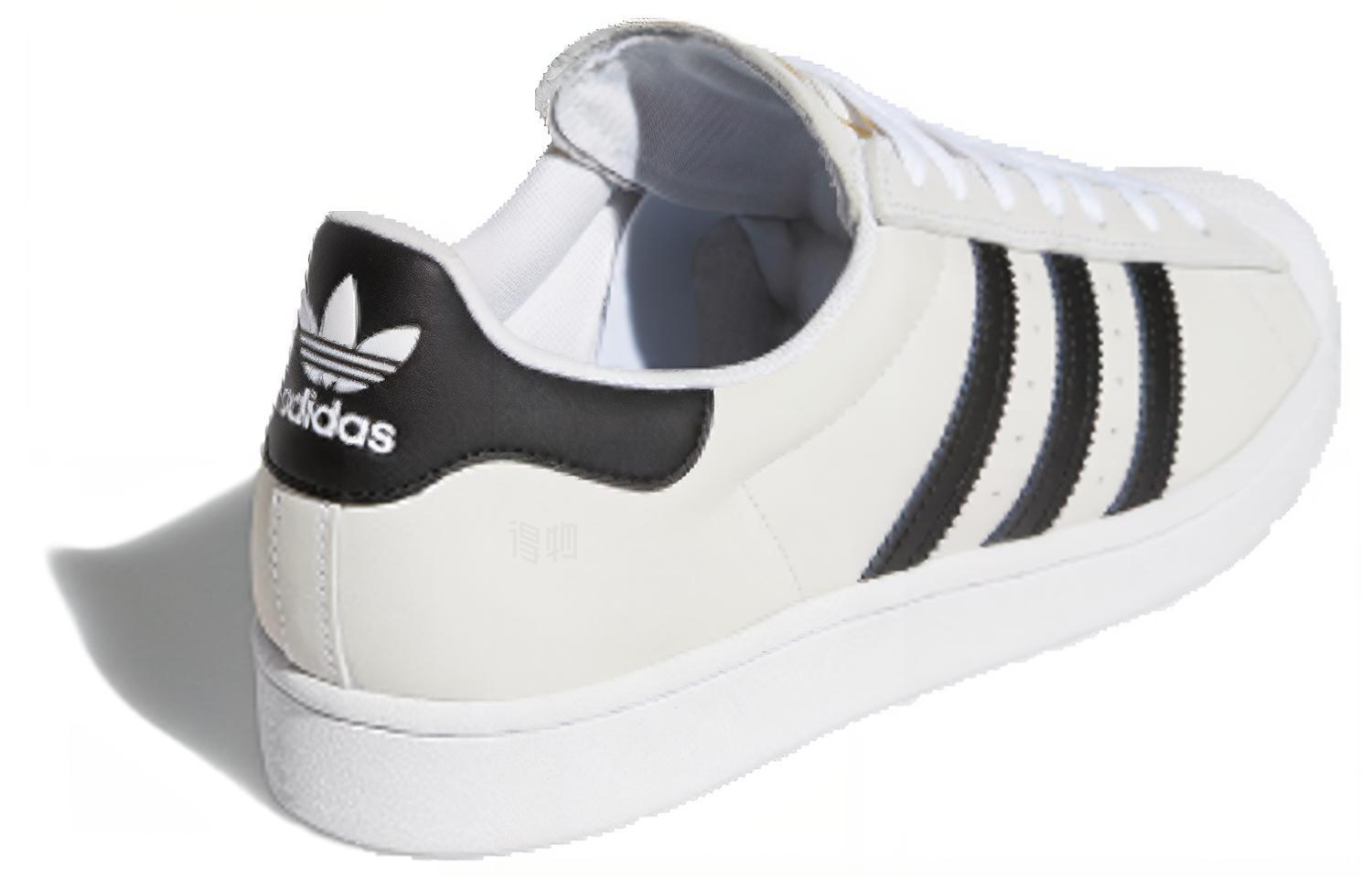 Мужские кеды adidas (бело-черные) — фото 3
