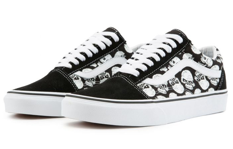 кеды Vans Old Skool Glow Skulls (черная) — фото 3