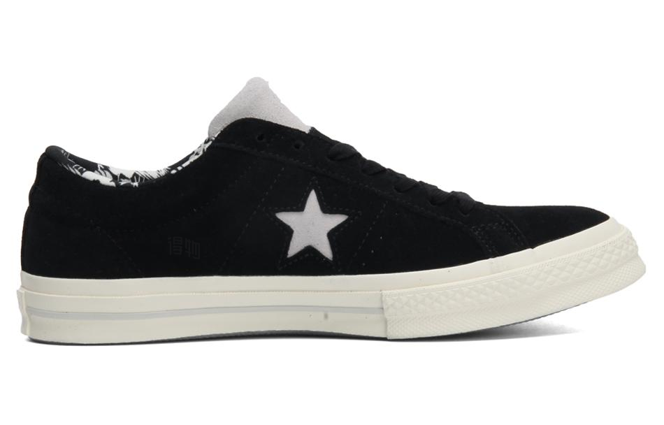 Кеды Converse One Star Tropical Feet Black White (черно-белые) — фото 2