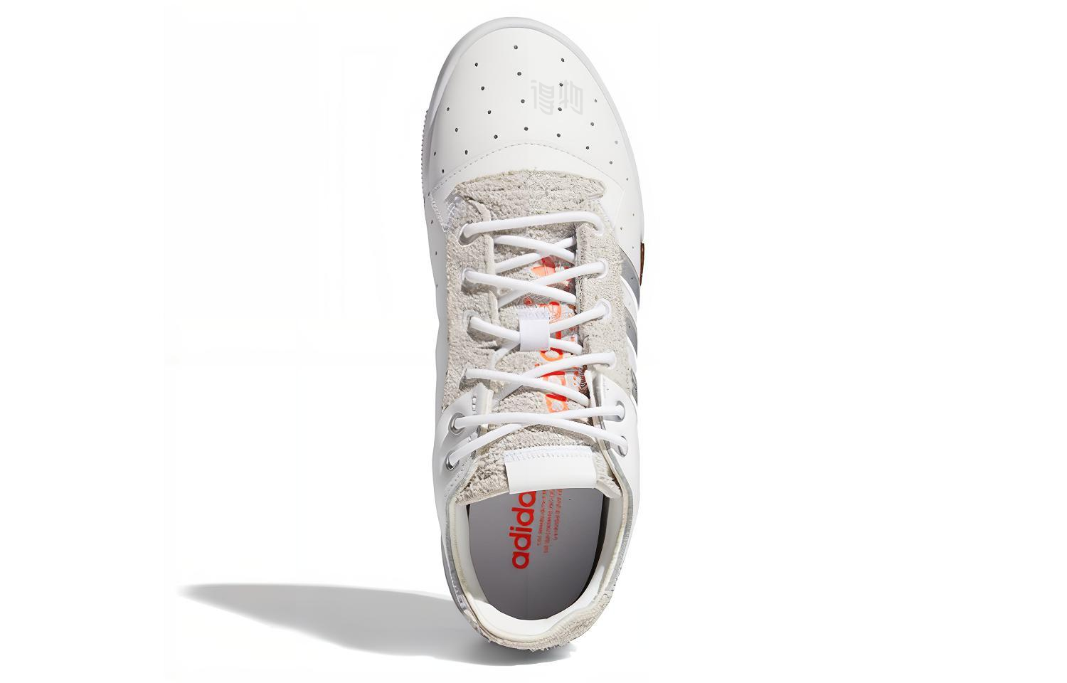 Кеды adidas originals Rivalry Rm Low (бело-серебристо-красные) — фото 5