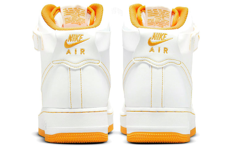 Мужские кроссовки Nike Air Force 1 07 "Laser Orange" (бело-оранжевые) — фото 4
