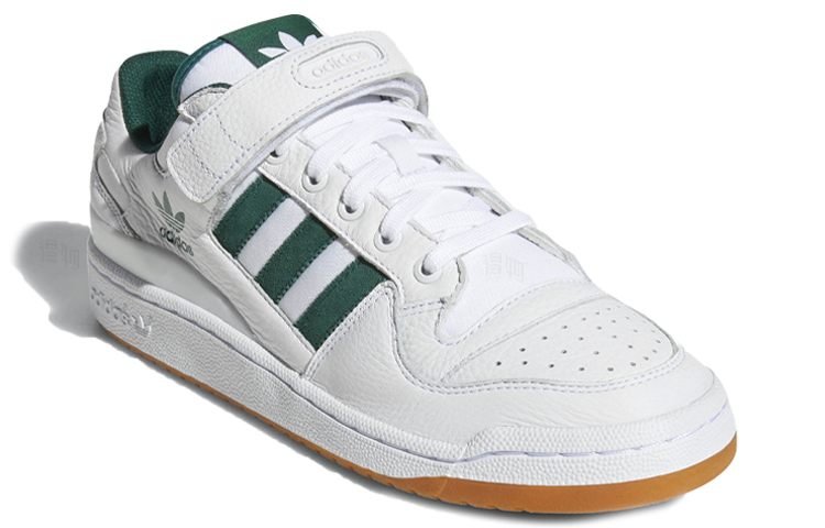 Кеды adidas originals FORUM Low Refined (бело-зеленые) — фото 3
