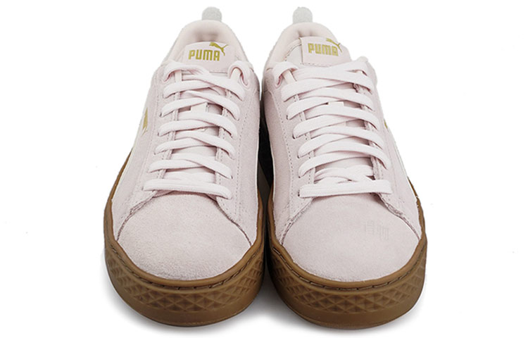 Женские кеды PUMA Smash Platform (кремово-розовые) — фото 4