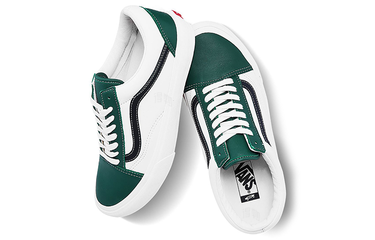 Кеды Vans Old Skool Vlt Lx (бело-зеленые) — фото 4