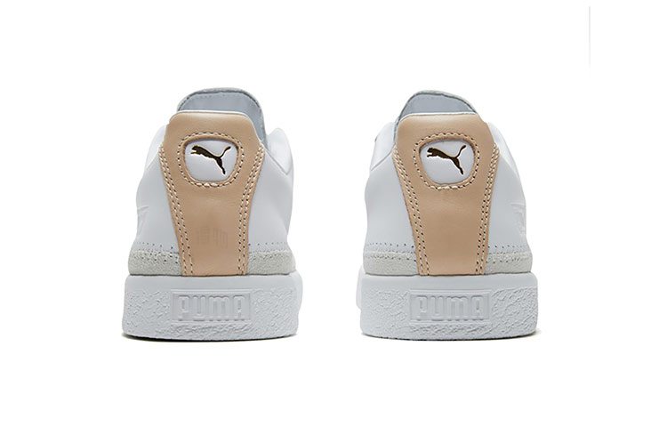 Кеды PUMA Basket Trim Block (белый / золотой) — фото 5