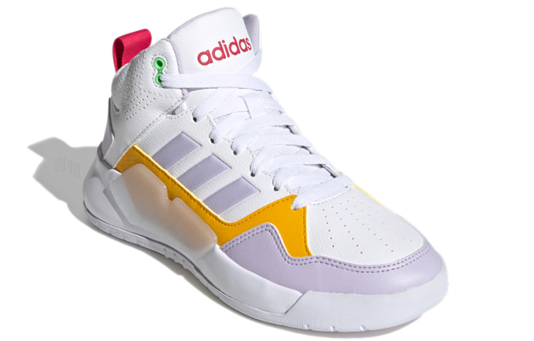 Женские кеды adidas neo PLAY9TIS 2.0 (бело-желтые) — фото 3