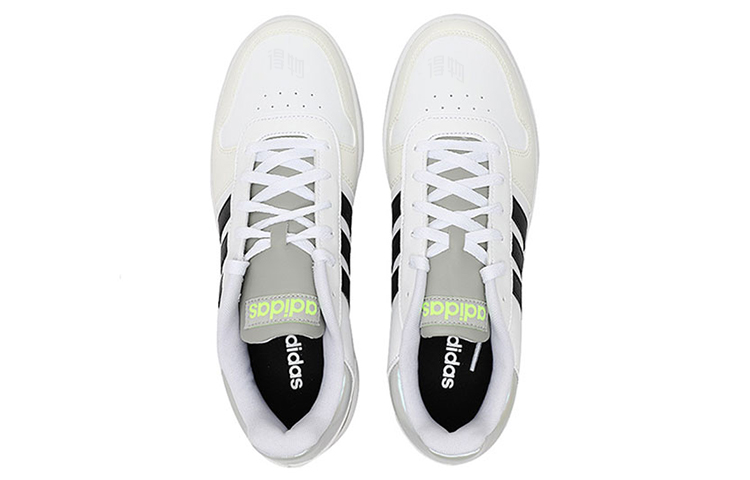 Мужские кеды adidas neo Hoops 2.0 (бело-серо-черные) — фото 4