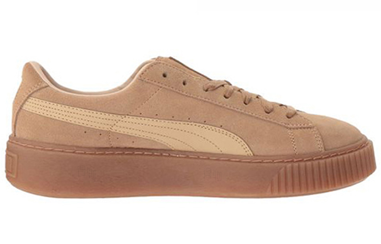 Женские кеды PUMA Suede Platform (коричневые) — фото 2
