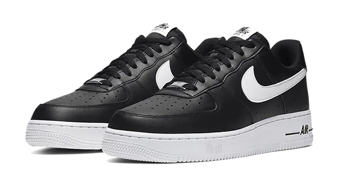 Мужские кроссовки Nike Air Force 1 '07 (черные) — Чёрный — фото 3