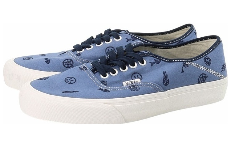 Кеды Vans Authentic SF (синий / черный / белый) — Синий / чёрный / белый — фото 3