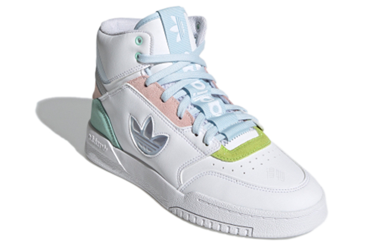Женские кроссовки adidas originals Drop Step XL Xlt (бело-сине-розово-зеленые) — Белыйсинийрозовыйзелёный — фото 3