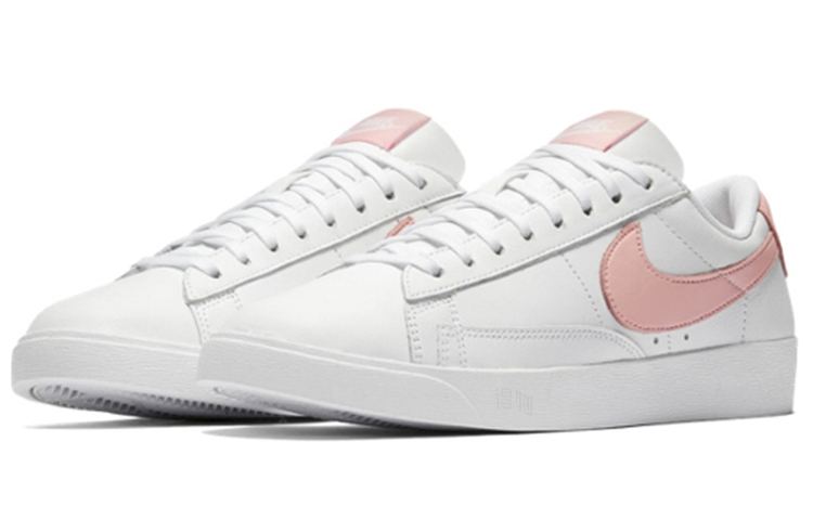 Женские кроссовки Nike Blazer (бело-розовые) — Белый / розовый — фото 2