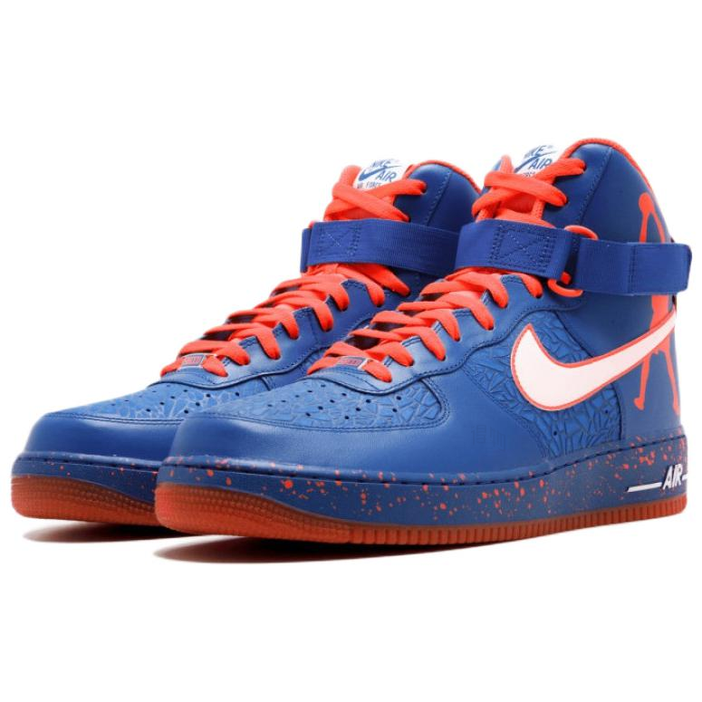 Мужские кроссовки Nike Air Force 1 CMFT RW QS (сине-оранжевые) — 蓝/橘 — фото 3
