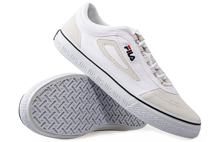 Мужские кеды Fila FUSION Classic Boarder (молочно-белые) — 奶白 — фото 4