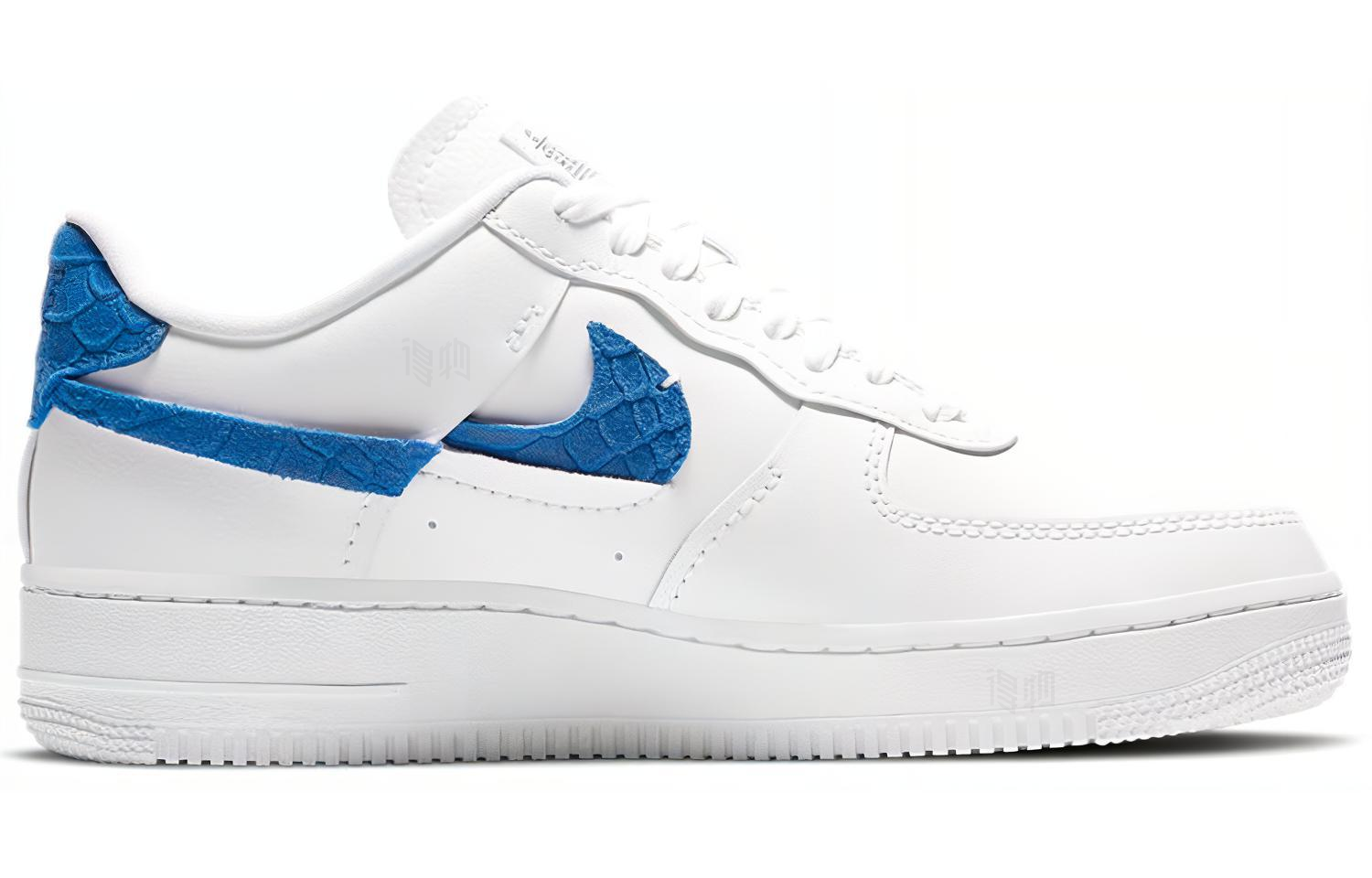 Женские кроссовки Nike Air Force 1 '07 Luxe (бело-красно-синие) — Белыйкрасныйсиний — фото 2