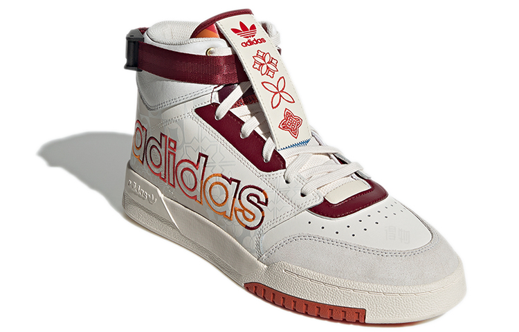 Кеды adidas originals Drop Step (бело-красные) — фото 3