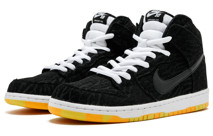 Кеды Nike Dunk SB Pro "Skunk" (черно-желтые) — фото 3
