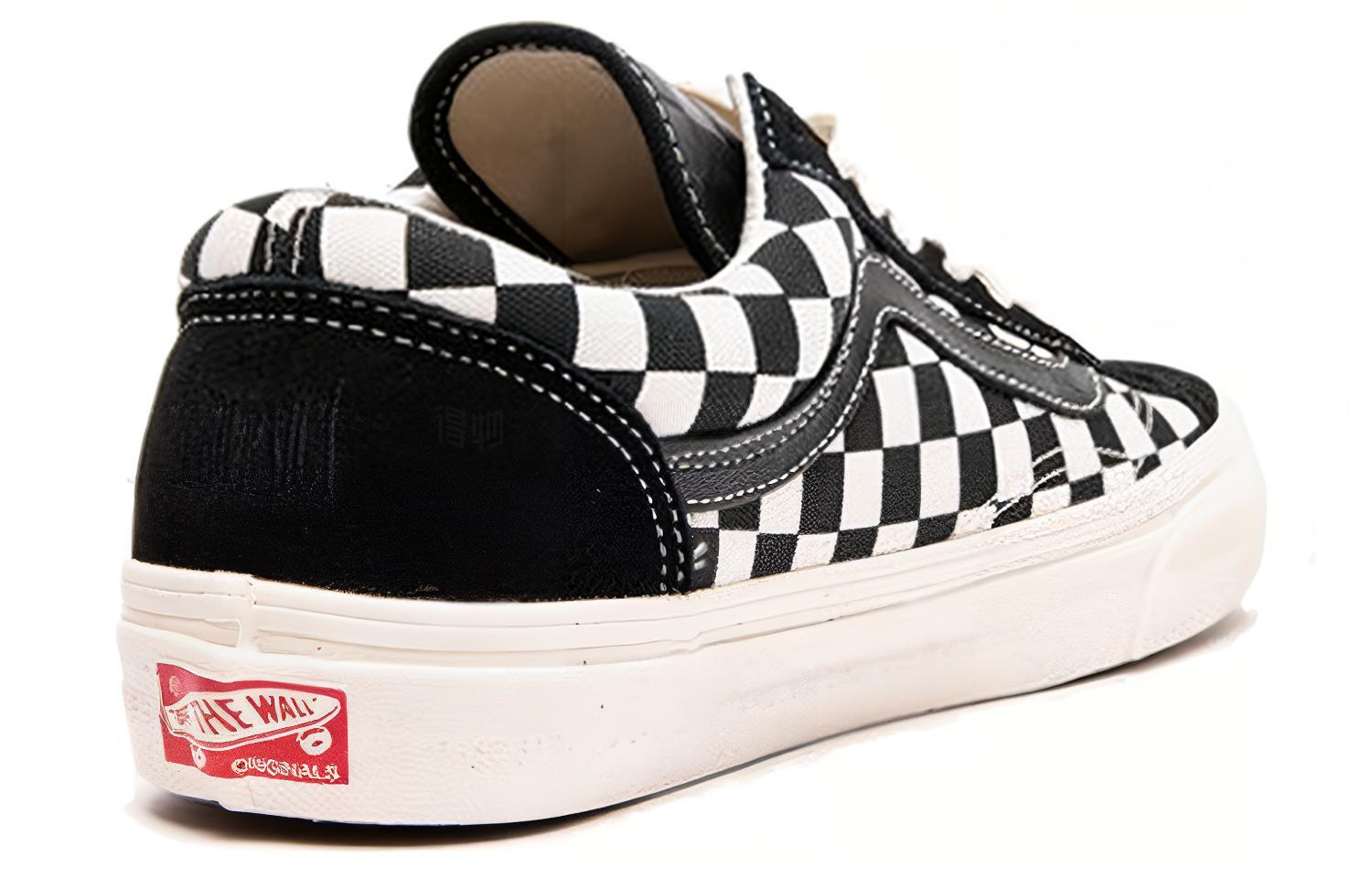 Кеды Vans Style 36 (черно-белые) — фото 3