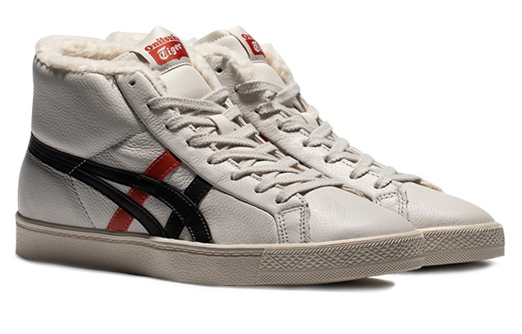 Кеды Onitsuka Tiger Fabre RB (серый / черный / красный) — Серый / чёрный / красный — фото 3