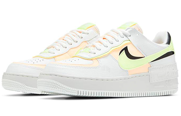 Женские кроссовки Nike Air Force 1 Shadow (розово-белый) — фото 3
