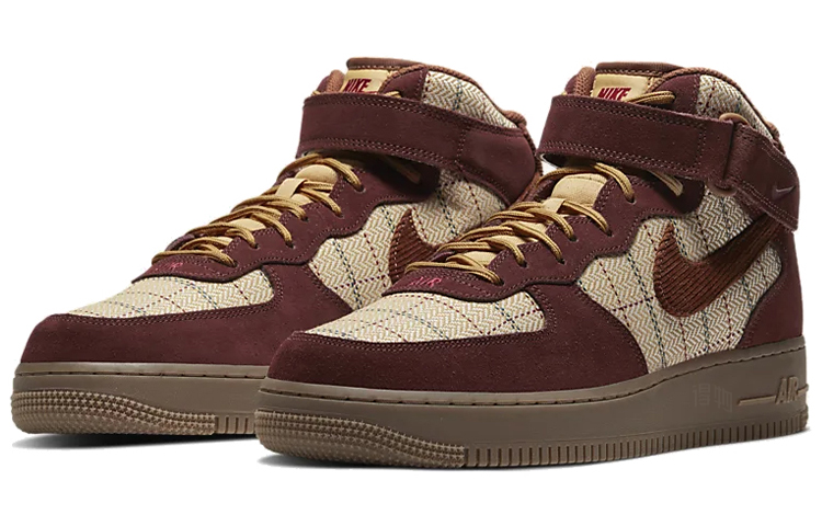 Кроссовки Nike Air Force 1 07 LV8 (коричневые) — Коричневый — фото 3