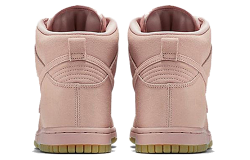 Женские кеды Nike Dunk High (розовые) — фото 5