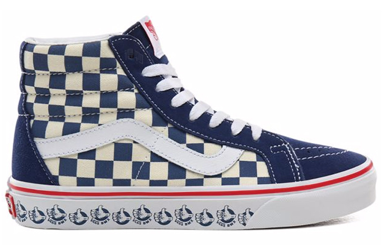 Кеды Vans SK8 Reissue (сине-белые) — Синий / белый — фото 2