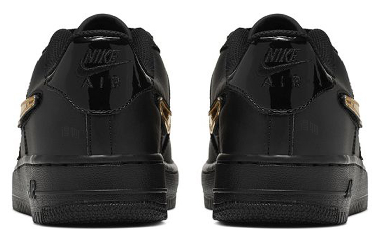 Женские кроссовки Nike Air Force 1 LV8 3 (черно-золотые) — Чёрныйзолотой — фото 4