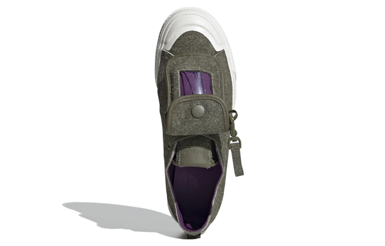 Мужские кеды adidas Nizza RF (коричнево-зеленые) — фото 4