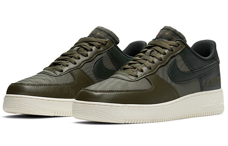 Кроссовки Nike Air Force 1 GORE-TEX (зеленыйбелый) — Зелёныйбелый — фото 3