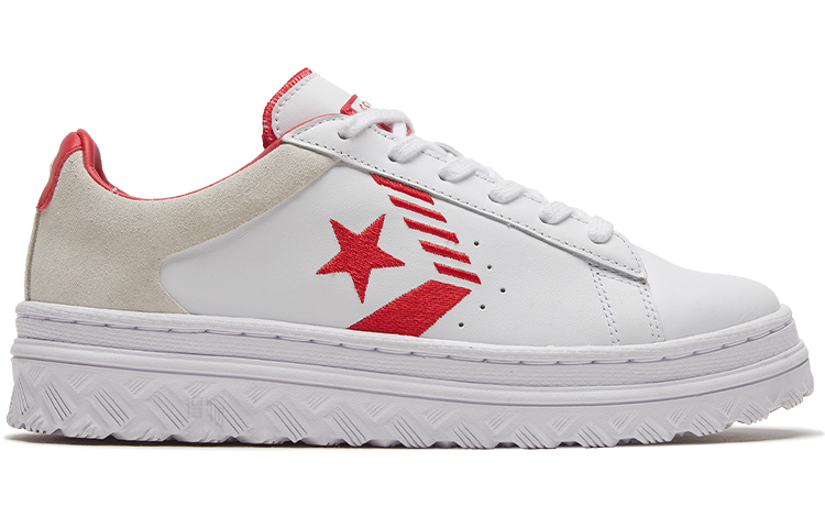 Кеды Converse Cons Pro Leather X2 (бело-красные) — Белыйкрасный — фото 2