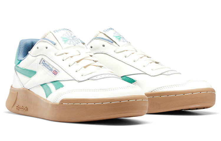 Кеды Reebok Club C Revenge Legacy (бело-зелено-синие) — фото 3