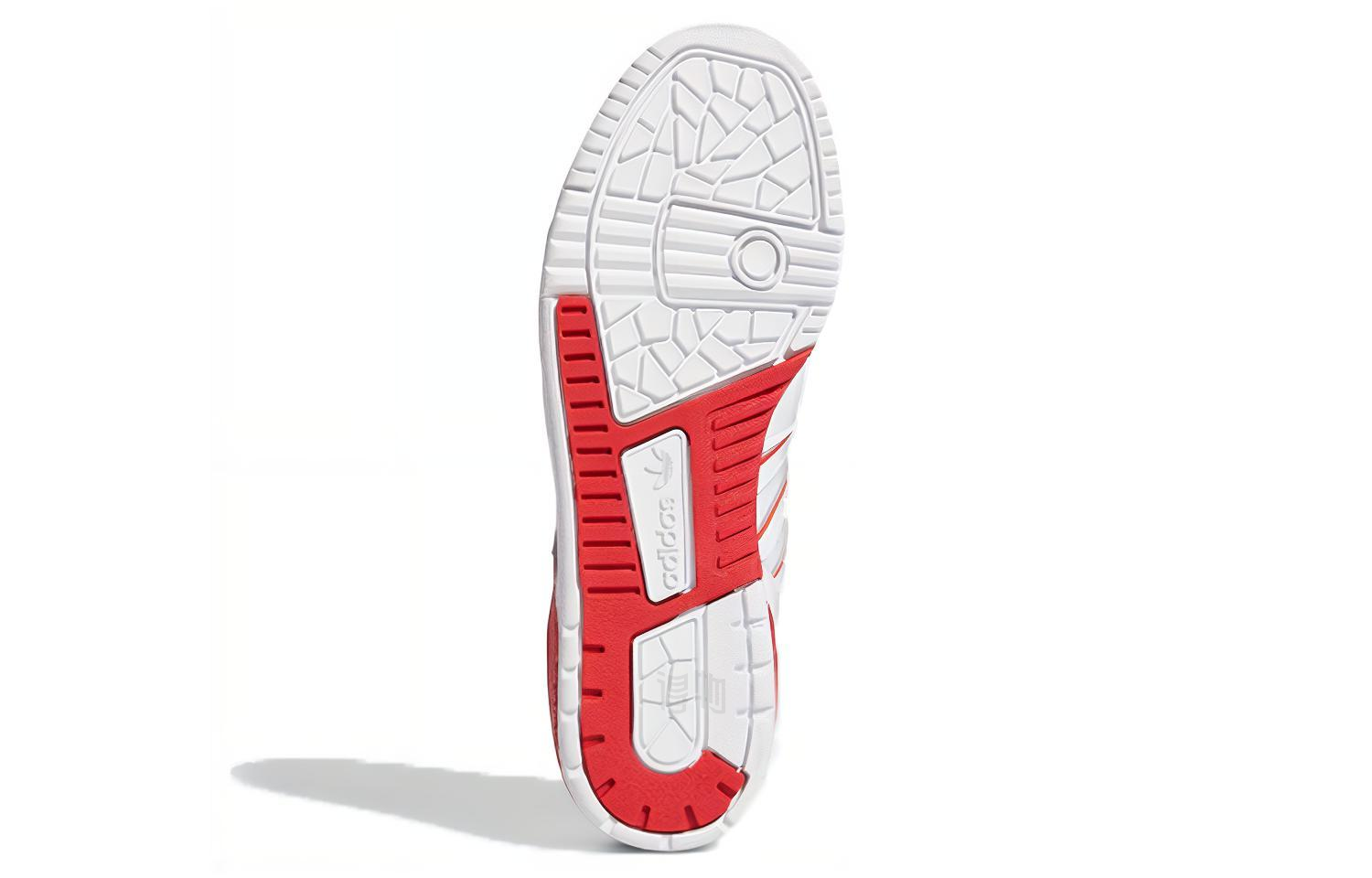 Мужские кеды adidas originals Rivalry Low (бело-красные) — фото 6